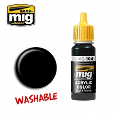 Washable Black