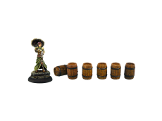 Small Wooden Barrels (6)